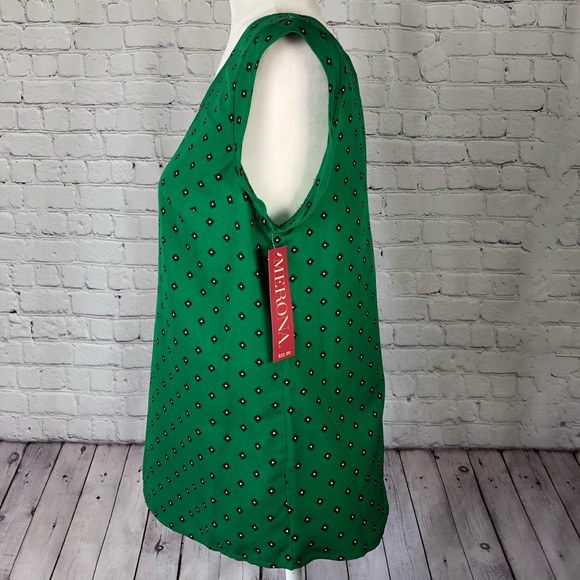 NWT Merona green blouse - Picture 4 of 8